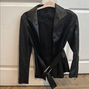 Lafayette 148 Stylish Leather Jacket